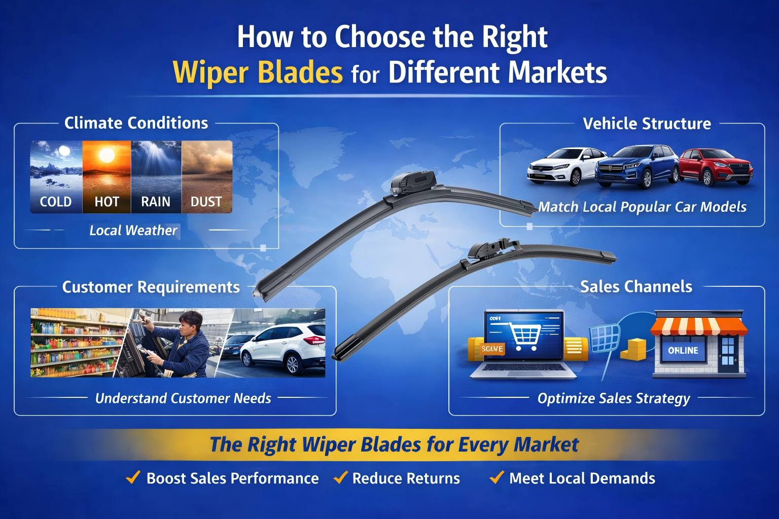 How to Choose the Right Wiper Blades for Different Markets